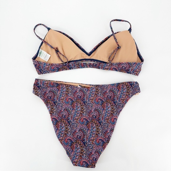 NWT J Crew Liberty Fabrics 2 Piece Bikini Swimsuit Size XL - Picture 2 of 7